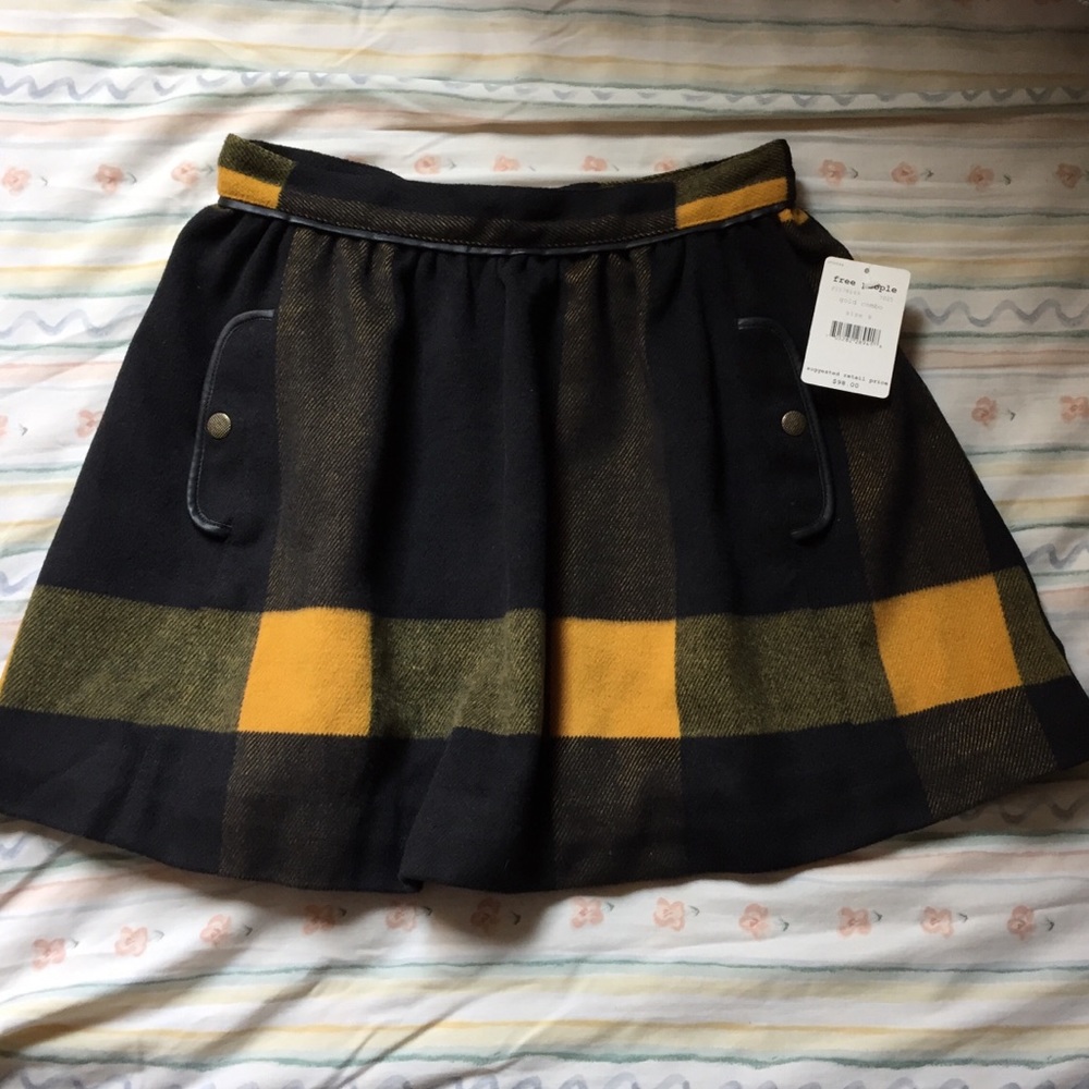 Free People mini skirt. Brand new with tags.
